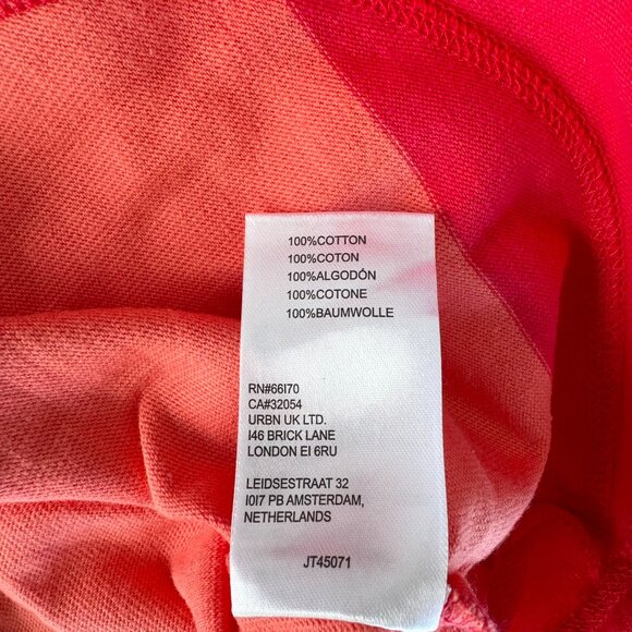 Free People Movement Retro Rugby Sweater Striped Shorts Set Pink Coral XS - Picture 11 of 13